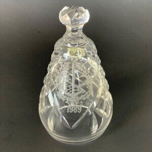 Vintage Waterford Crystal Christmas Bell 1986 Six Geese a-Laying with Box